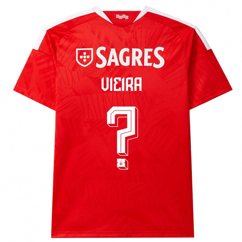 Danxen Kinder Miguel Vieira #0 Rot Weiß Gelb Heimtrikot Trikot 2026/27 T-Shirt