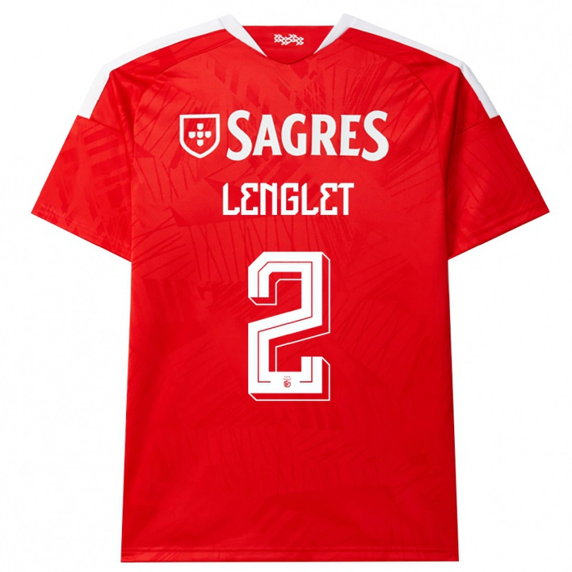 Danxen Kinder Clément Lenglet #2 Rot Weiß Gelb Heimtrikot Trikot 2026/27 T-Shirt