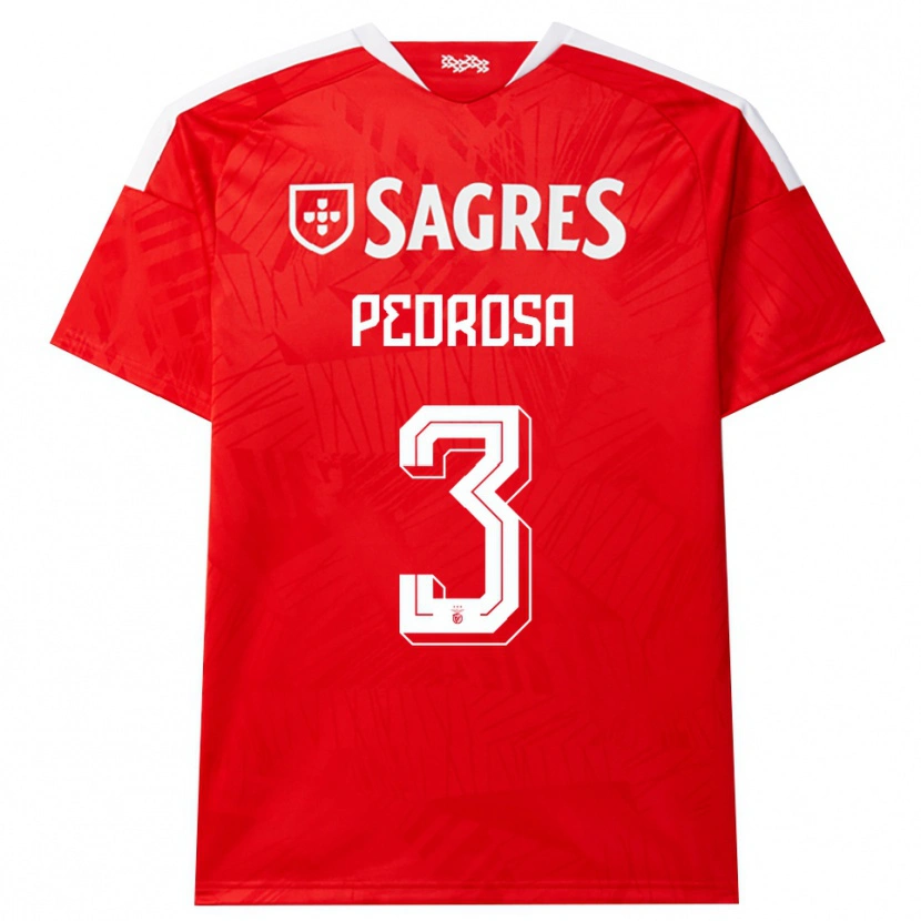 Danxen Kinder Tomás Pedrosa #3 Rot Weiß Gelb Heimtrikot Trikot 2026/27 T-Shirt