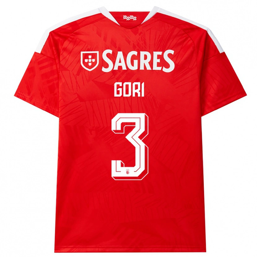 Danxen Kinder Leonardo Gori #3 Rot Weiß Gelb Heimtrikot Trikot 2026/27 T-Shirt