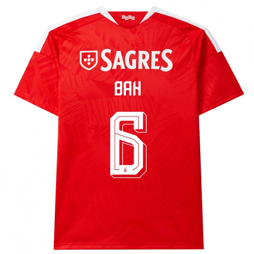 Danxen Kinder Alexander Bah #6 Rot Weiß Gelb Heimtrikot Trikot 2026/27 T-Shirt