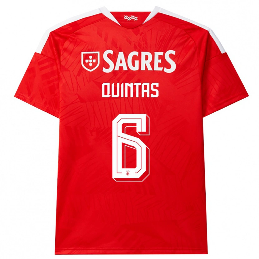 Danxen Kinder Rafael Quintas #6 Rot Weiß Gelb Heimtrikot Trikot 2026/27 T-Shirt
