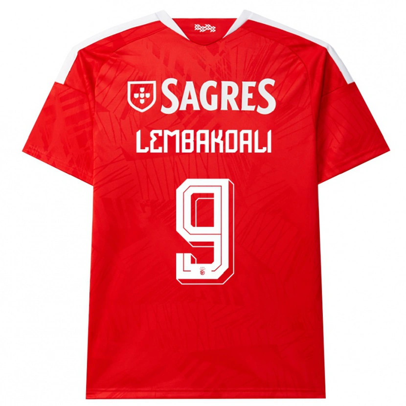 Danxen Kinder Alan Lembakoali #9 Rot Weiß Gelb Heimtrikot Trikot 2026/27 T-Shirt