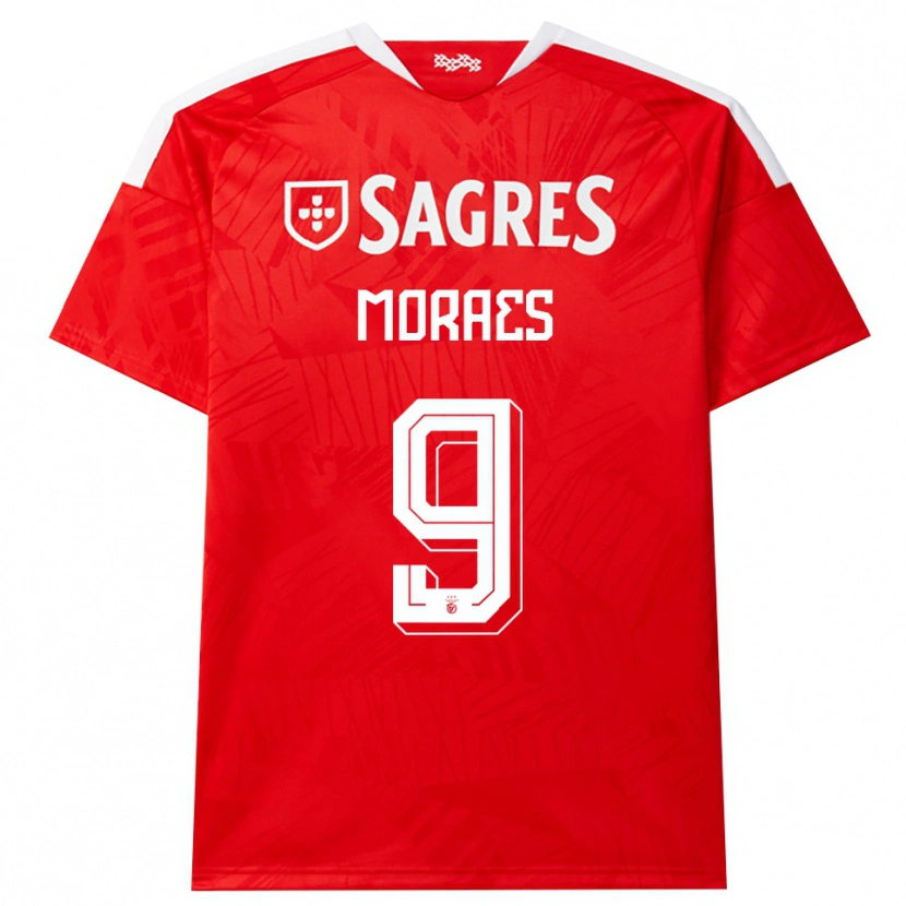 Danxen Kinder Luca Moraes #9 Rot Weiß Gelb Heimtrikot Trikot 2026/27 T-Shirt