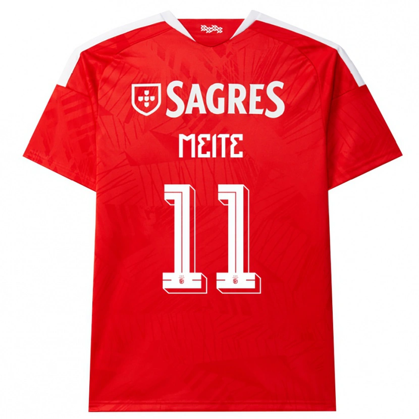 Danxen Kinder Soualiho Meite #11 Rot Weiß Gelb Heimtrikot Trikot 2026/27 T-Shirt