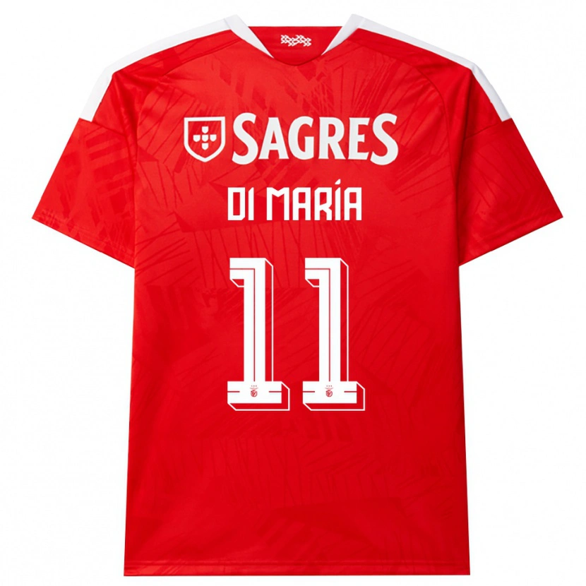 Danxen Kinder Angel Di Maria #11 Rot Weiß Gelb Heimtrikot Trikot 2026/27 T-Shirt