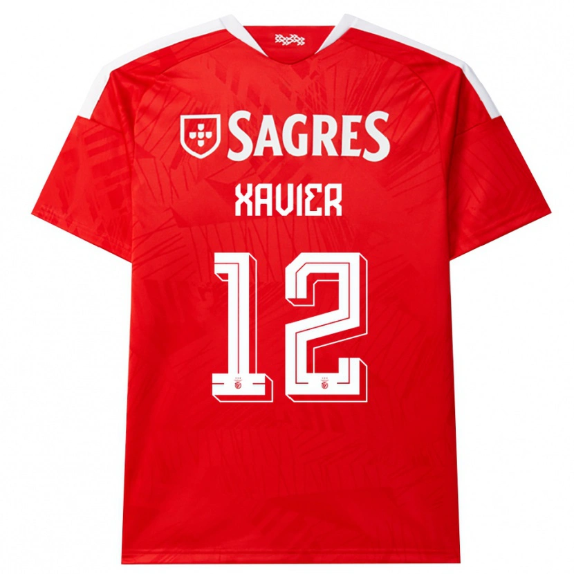 Danxen Kinder Luiz Xavier #12 Rot Weiß Gelb Heimtrikot Trikot 2026/27 T-Shirt