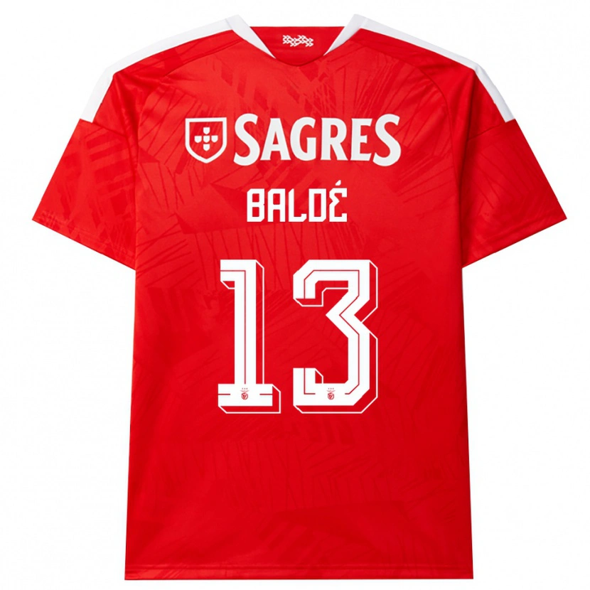 Danxen Kinder Afonso Baldé #13 Rot Weiß Gelb Heimtrikot Trikot 2026/27 T-Shirt
