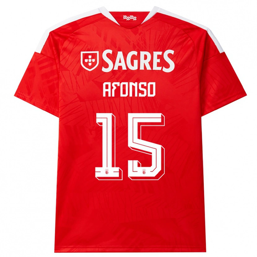 Danxen Kinder Guilherme Afonso #15 Rot Weiß Gelb Heimtrikot Trikot 2026/27 T-Shirt