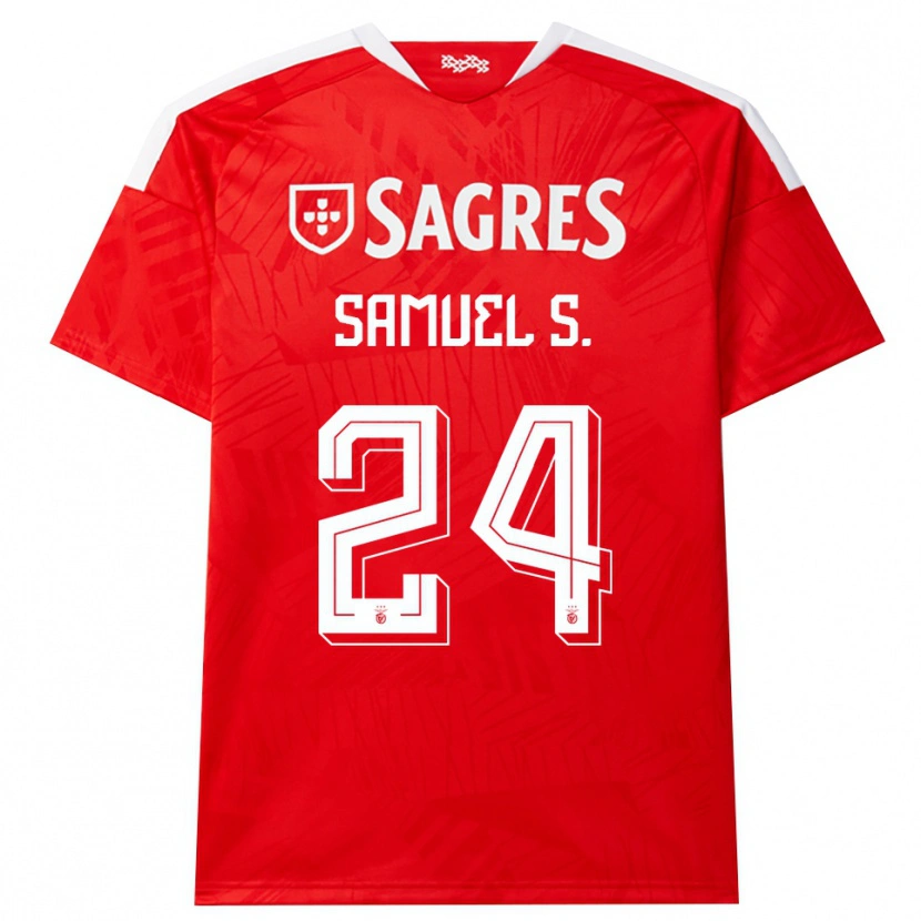 Danxen Kinder Samuel Soares #24 Rot Weiß Gelb Heimtrikot Trikot 2026/27 T-Shirt