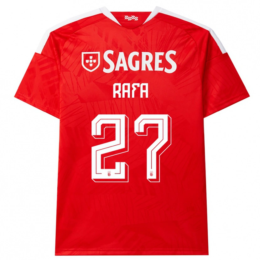 Danxen Kinder Rafa Silva #27 Rot Weiß Gelb Heimtrikot Trikot 2026/27 T-Shirt