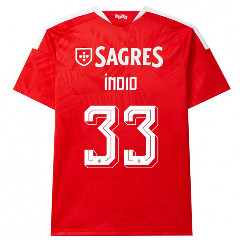 Danxen Kinder Gabriel Índio #33 Rot Weiß Gelb Heimtrikot Trikot 2026/27 T-Shirt