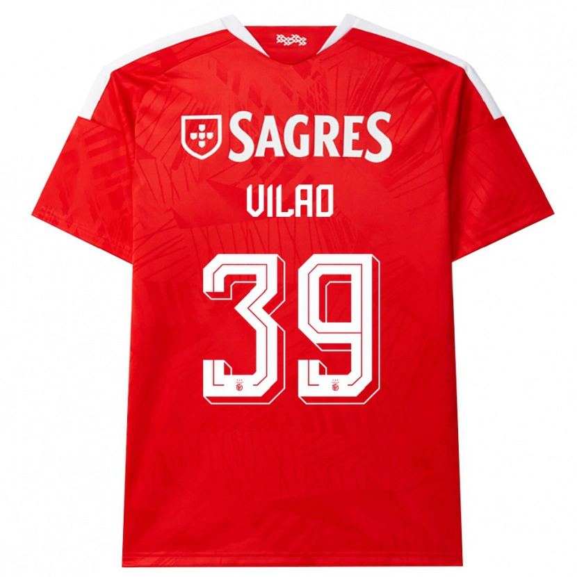 Danxen Kinder Carolina Vilao #39 Rot Weiß Gelb Heimtrikot Trikot 2026/27 T-Shirt