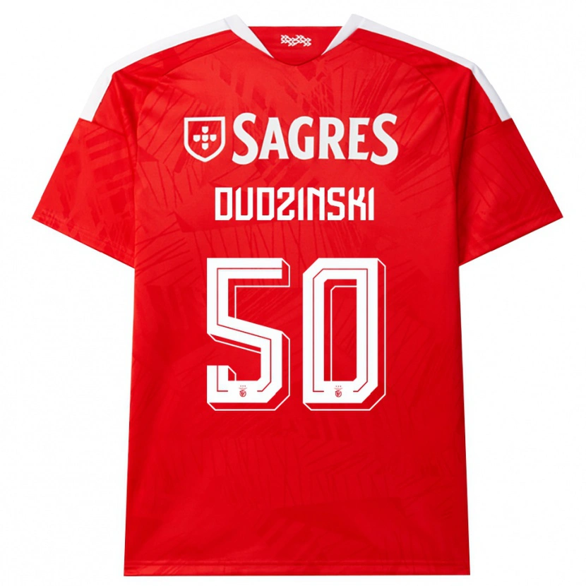 Danxen Kinder Marcel Dudzinski #50 Rot Weiß Gelb Heimtrikot Trikot 2026/27 T-Shirt