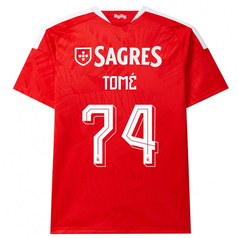 Danxen Kinder Olivio Tomé #74 Rot Weiß Gelb Heimtrikot Trikot 2026/27 T-Shirt