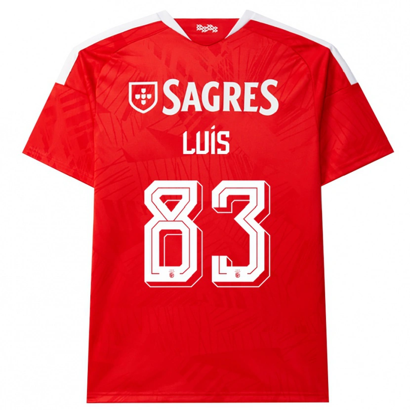 Danxen Kinder Rafael Luís #83 Rot Weiß Gelb Heimtrikot Trikot 2026/27 T-Shirt