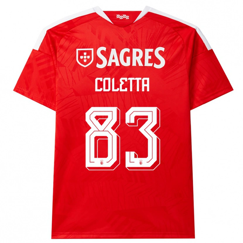 Danxen Kinder Federico Coletta #83 Rot Weiß Gelb Heimtrikot Trikot 2026/27 T-Shirt