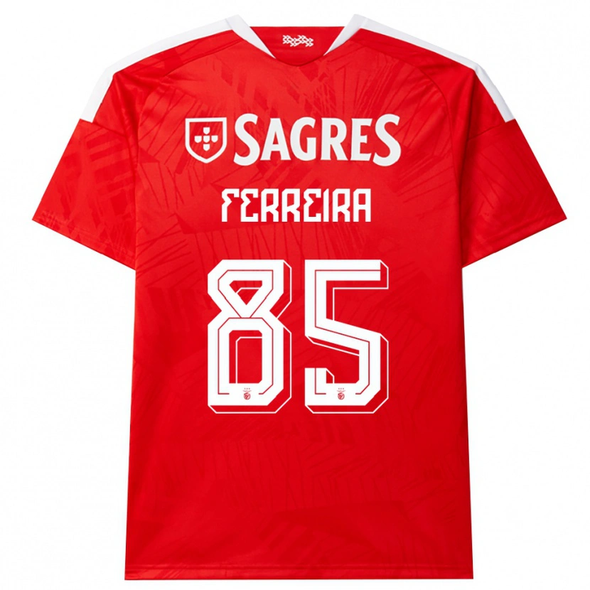 Danxen Kinder Martim Ferreira #85 Rot Weiß Gelb Heimtrikot Trikot 2026/27 T-Shirt
