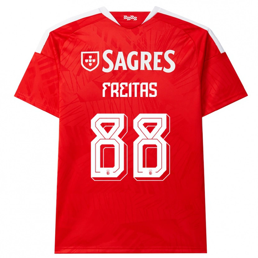 Danxen Kinder Tiago Freitas #88 Rot Weiß Gelb Heimtrikot Trikot 2026/27 T-Shirt