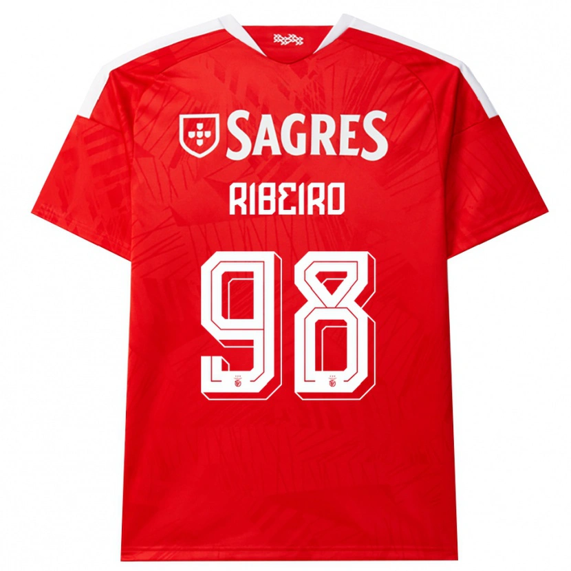 Danxen Kinder Ricardo Ribeiro #98 Rot Weiß Gelb Heimtrikot Trikot 2026/27 T-Shirt