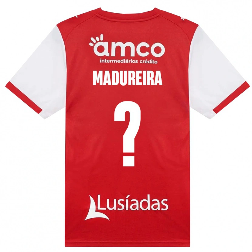 Danxen Kinder João Madureira #0 Weiß Rot Schwarz Heimtrikot Trikot 2026/27 T-Shirt