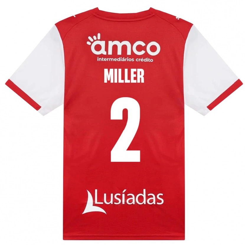 Danxen Kinder Maria Miller #2 Weiß Rot Schwarz Heimtrikot Trikot 2026/27 T-Shirt