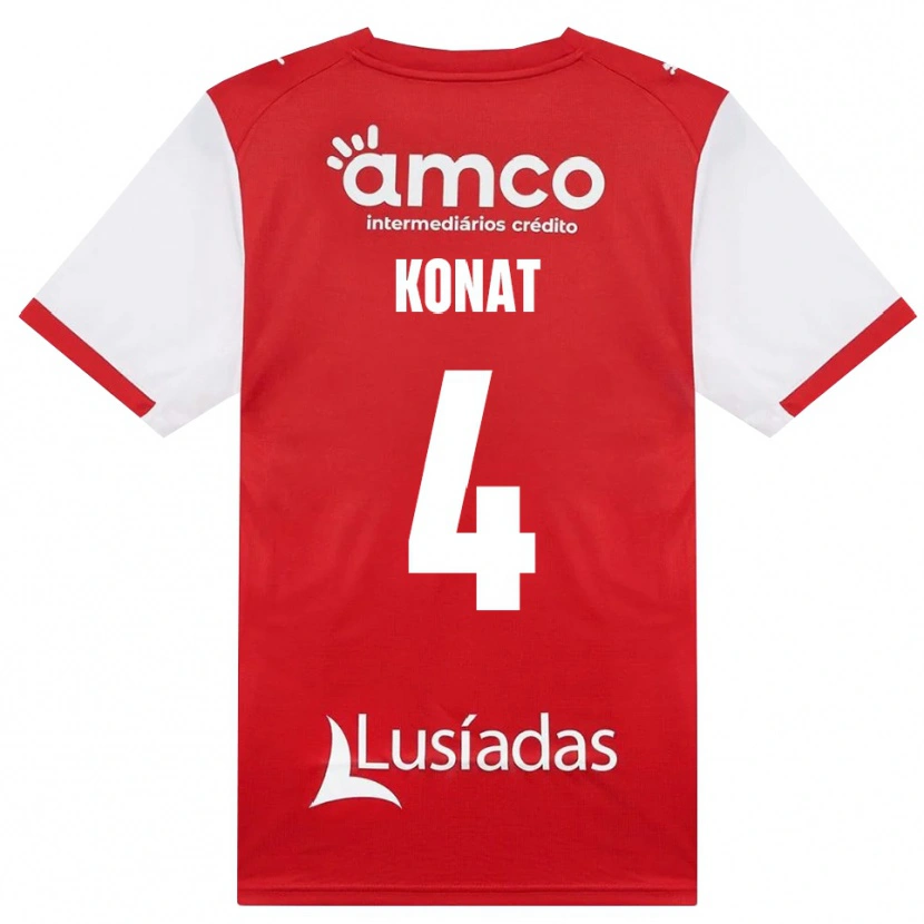 Danxen Kinder Katarzyna Konat #4 Weiß Rot Schwarz Heimtrikot Trikot 2026/27 T-Shirt