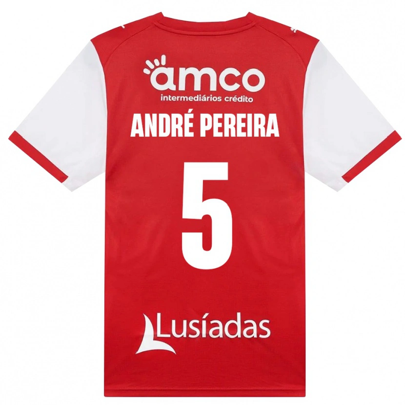 Danxen Kinder João Pereira #5 Weiß Rot Schwarz Heimtrikot Trikot 2026/27 T-Shirt