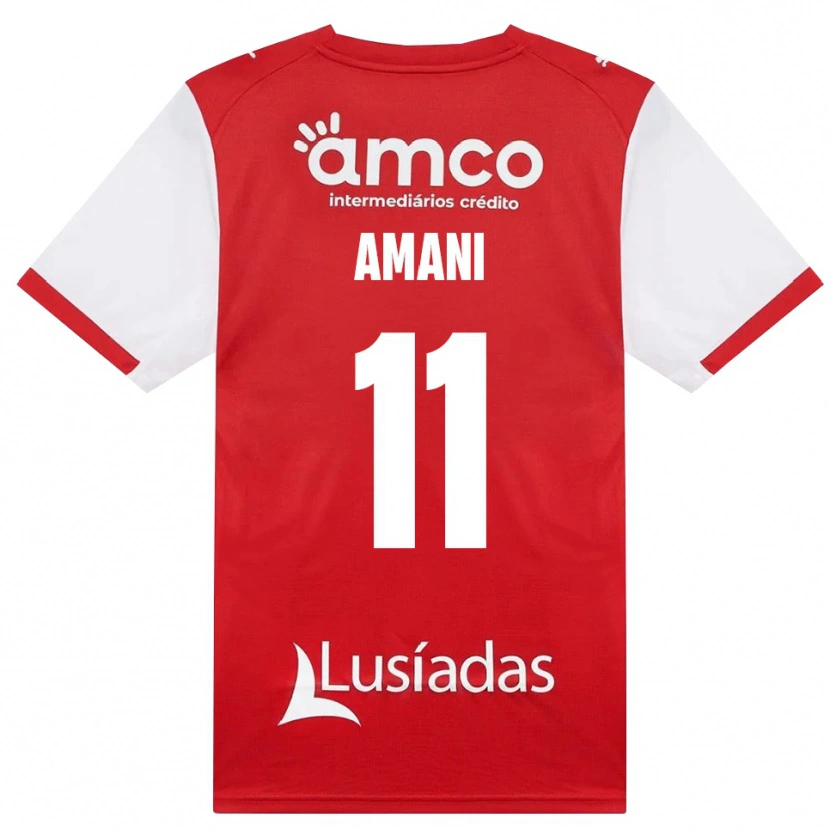 Danxen Kinder Jolina Amani #11 Weiß Rot Schwarz Heimtrikot Trikot 2026/27 T-Shirt