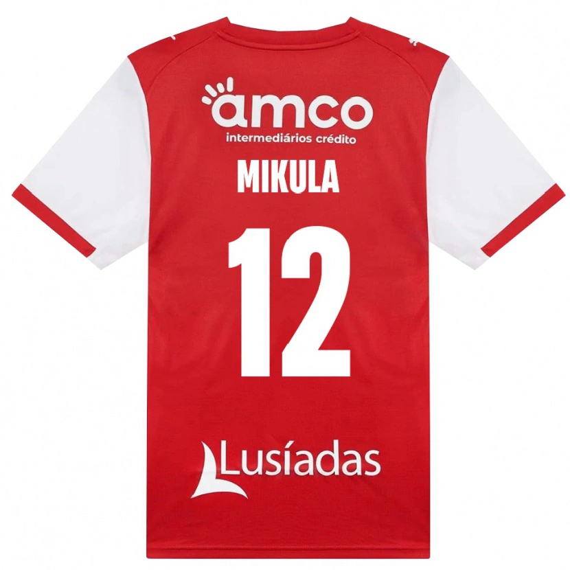 Danxen Kinder Matviy Mikula #12 Weiß Rot Schwarz Heimtrikot Trikot 2026/27 T-Shirt