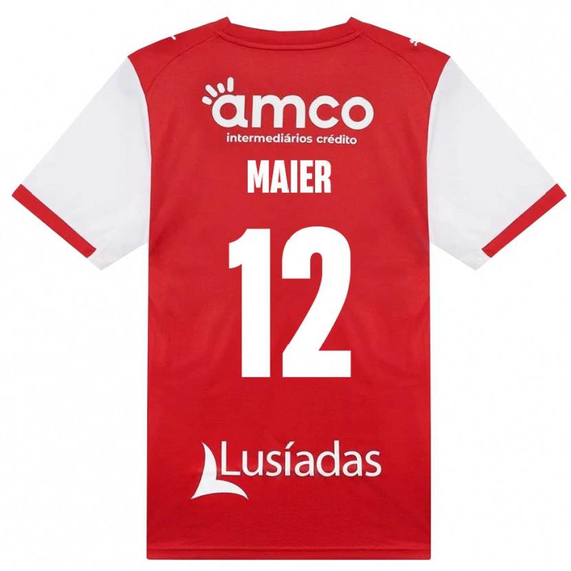 Danxen Kinder Merse Maier #12 Weiß Rot Schwarz Heimtrikot Trikot 2026/27 T-Shirt
