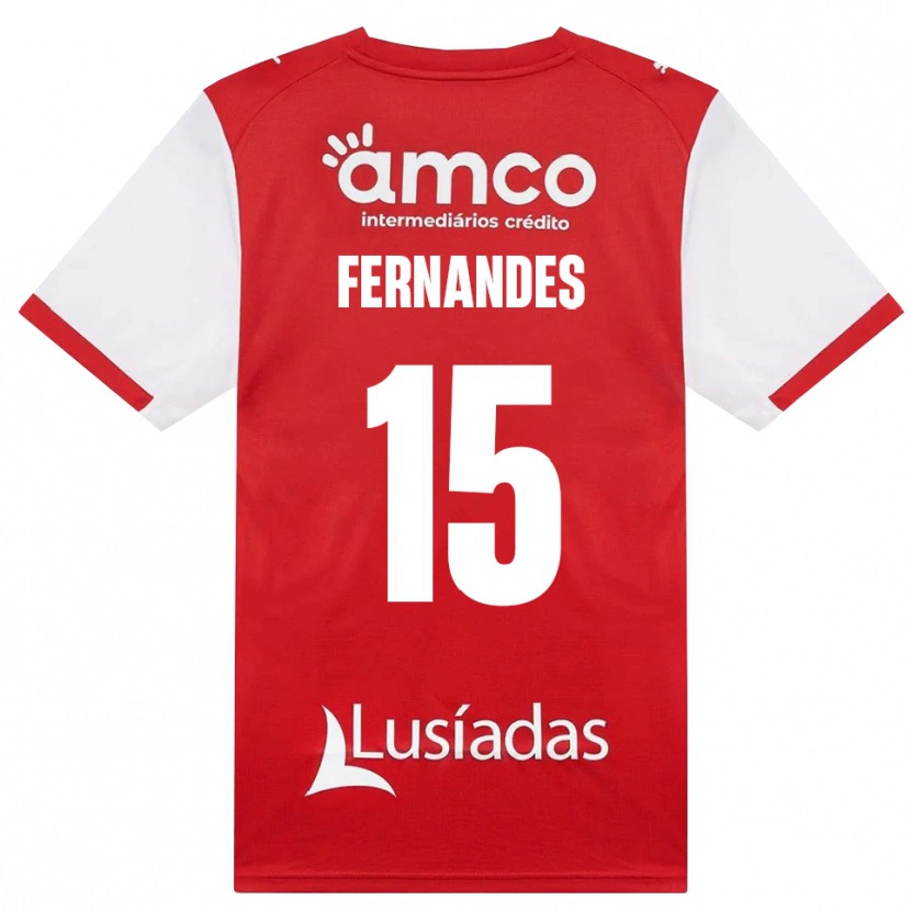 Danxen Kinder Valdir Fernandes #15 Weiß Rot Schwarz Heimtrikot Trikot 2026/27 T-Shirt