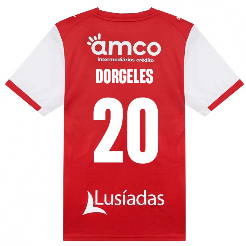 Danxen Kinder Mario Dorgeles #20 Weiß Rot Schwarz Heimtrikot Trikot 2026/27 T-Shirt