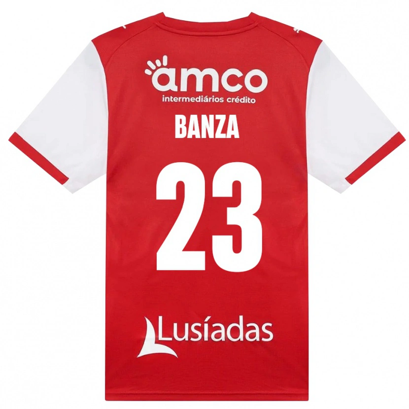 Danxen Kinder Simon Banza #23 Weiß Rot Schwarz Heimtrikot Trikot 2026/27 T-Shirt