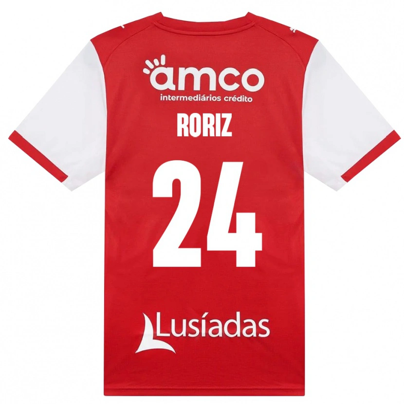 Danxen Kinder Martim Roriz #24 Weiß Rot Schwarz Heimtrikot Trikot 2026/27 T-Shirt