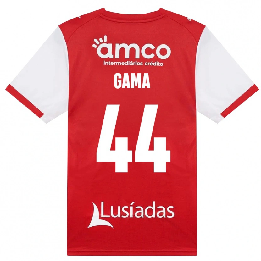 Danxen Kinder Dinis Gama #44 Weiß Rot Schwarz Heimtrikot Trikot 2026/27 T-Shirt