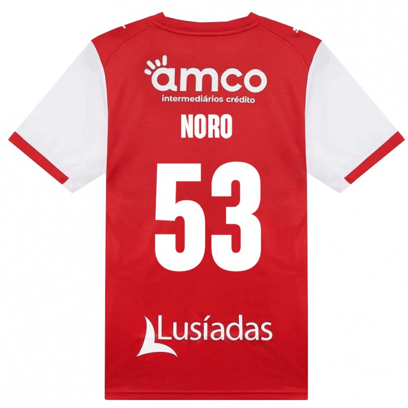 Danxen Kinder Jonatás Noro #53 Weiß Rot Schwarz Heimtrikot Trikot 2026/27 T-Shirt