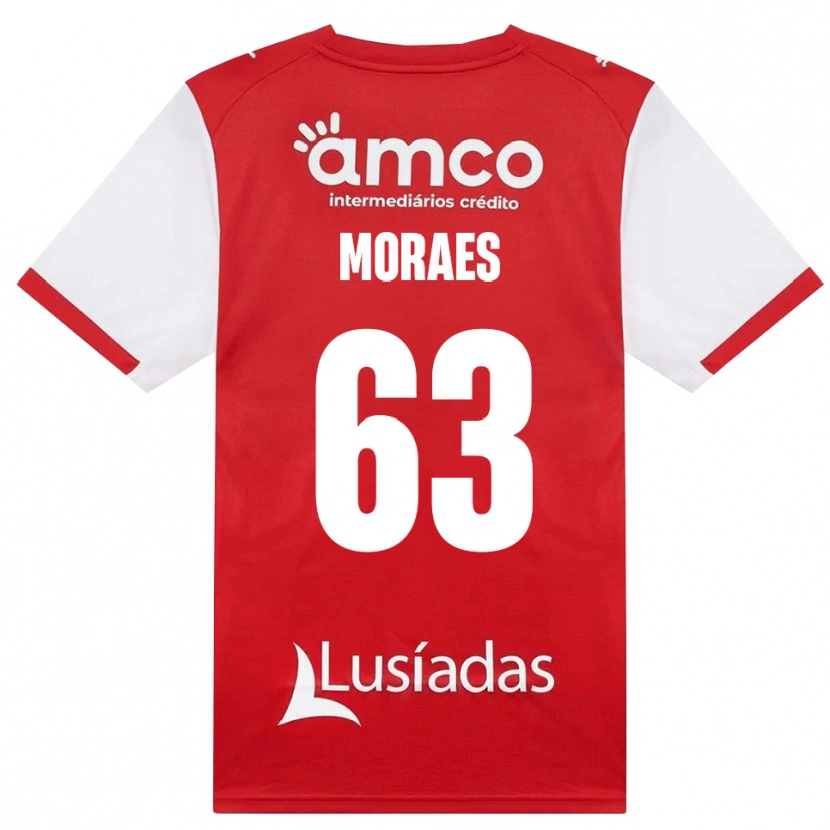 Danxen Kinder Guilherme Moraes #63 Weiß Rot Schwarz Heimtrikot Trikot 2026/27 T-Shirt