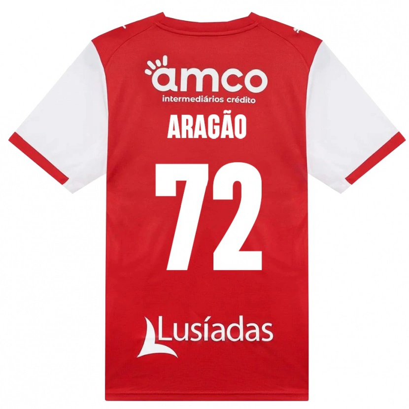 Danxen Kinder João Aragão #72 Weiß Rot Schwarz Heimtrikot Trikot 2026/27 T-Shirt