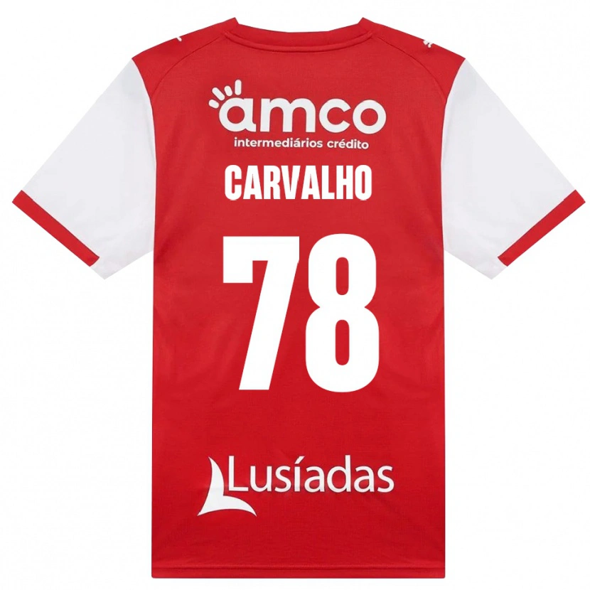 Danxen Kinder João Carvalho #78 Weiß Rot Schwarz Heimtrikot Trikot 2026/27 T-Shirt