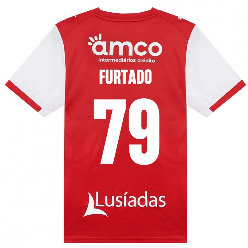 Danxen Kinder Rúben Furtado #79 Weiß Rot Schwarz Heimtrikot Trikot 2026/27 T-Shirt