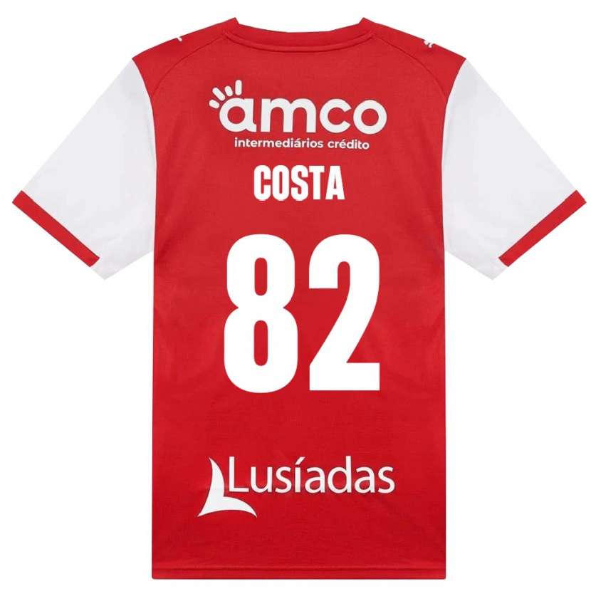 Danxen Kinder Gui Costa #82 Weiß Rot Schwarz Heimtrikot Trikot 2026/27 T-Shirt