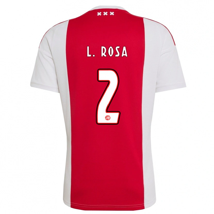 Danxen Kinder Lucas Rosa #2 Rot Weiß Gelb Heimtrikot Trikot 2026/27 T-Shirt