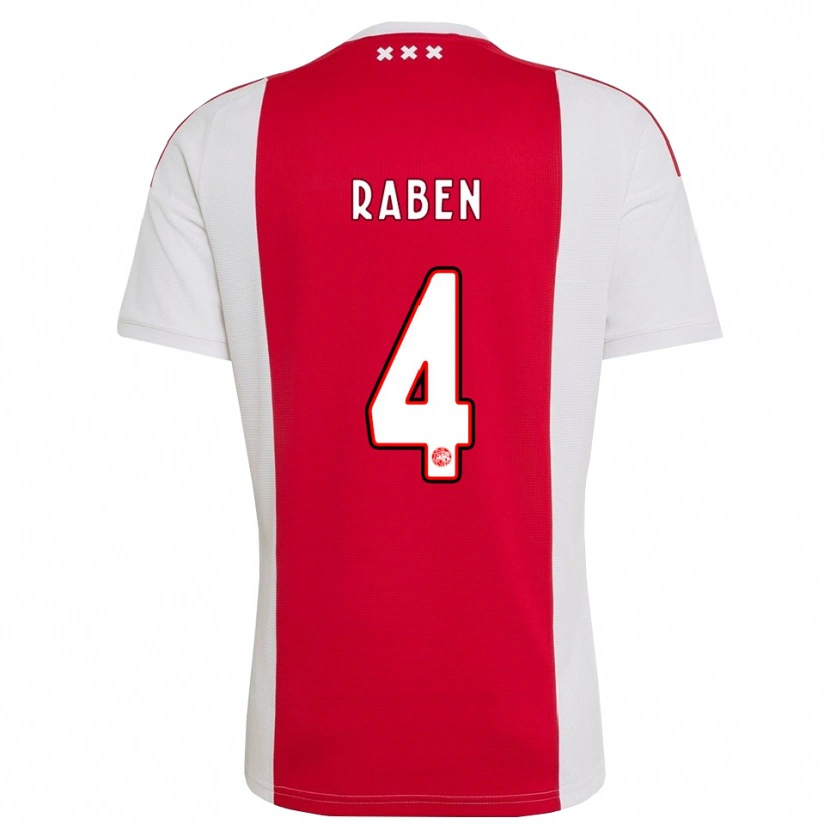 Danxen Kinder Niall Raben #4 Rot Weiß Gelb Heimtrikot Trikot 2026/27 T-Shirt