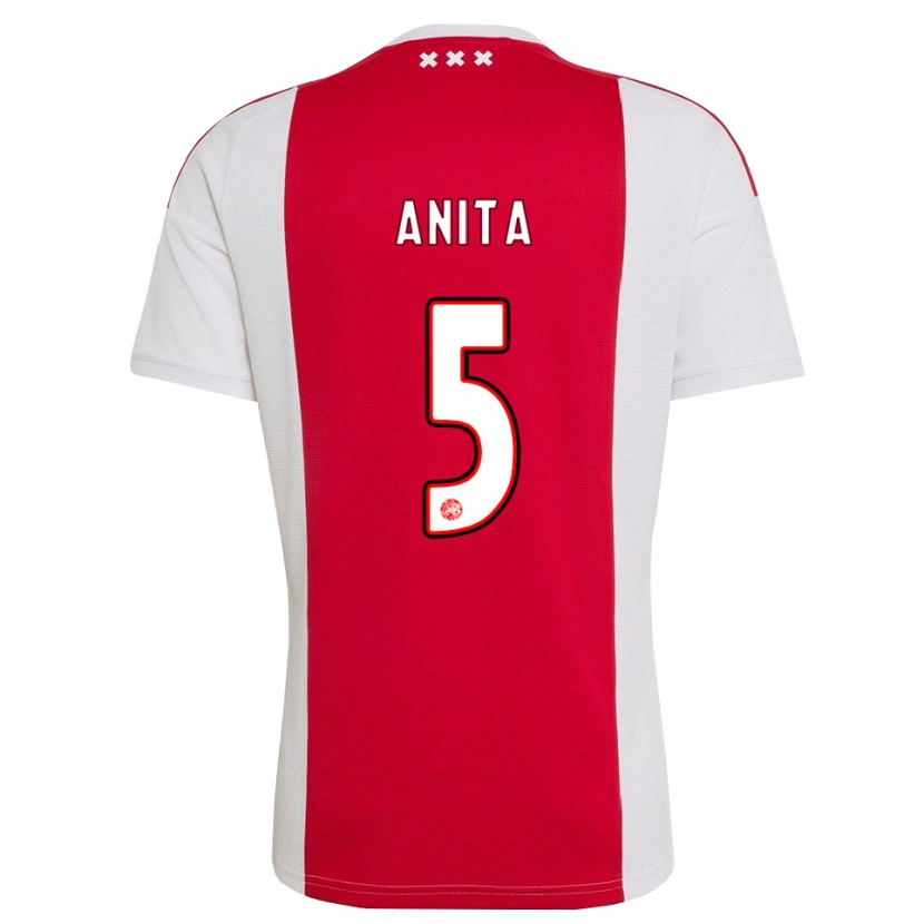 Danxen Kinder Vurnon Anita #5 Rot Weiß Gelb Heimtrikot Trikot 2026/27 T-Shirt