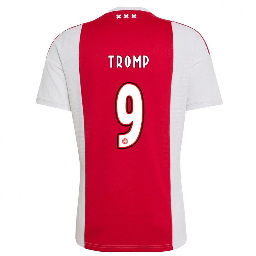 Danxen Kinder Nikita Tromp #9 Rot Weiß Gelb Heimtrikot Trikot 2026/27 T-Shirt