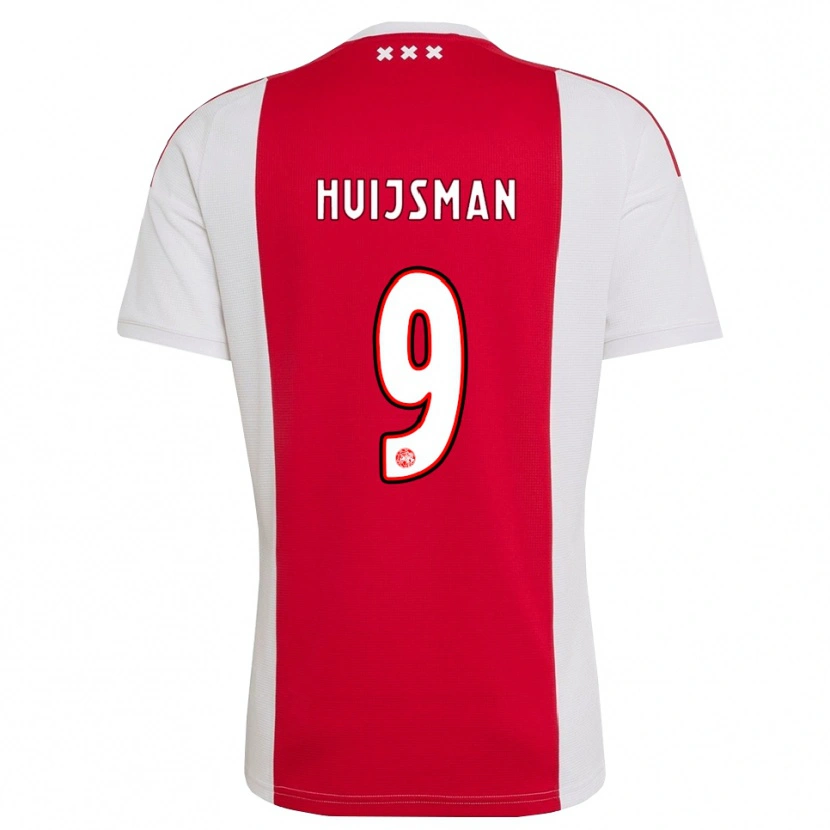 Danxen Kinder Mitchi Huijsman #9 Rot Weiß Gelb Heimtrikot Trikot 2026/27 T-Shirt