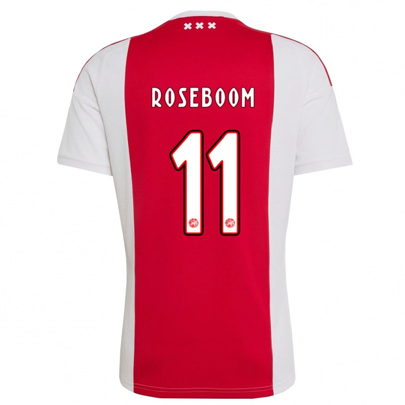 Danxen Kinder Youri Roseboom #11 Rot Weiß Gelb Heimtrikot Trikot 2026/27 T-Shirt