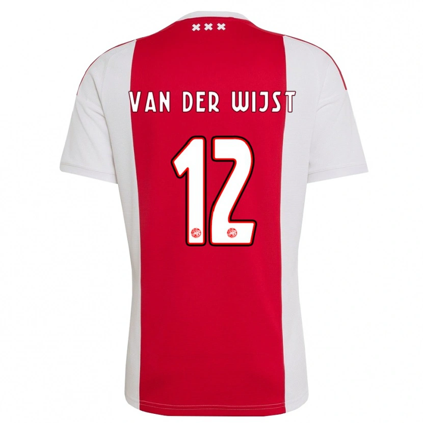 Danxen Kinder Giovanni Van Der Wijst #12 Rot Weiß Gelb Heimtrikot Trikot 2026/27 T-Shirt