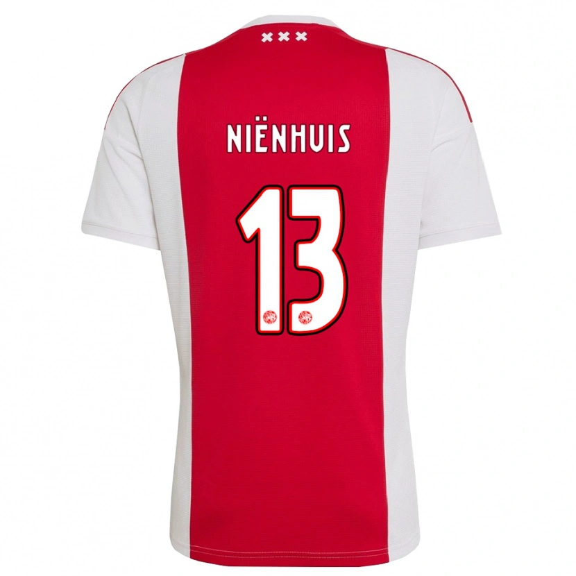 Danxen Kinder Lois Niënhuis #13 Rot Weiß Gelb Heimtrikot Trikot 2026/27 T-Shirt